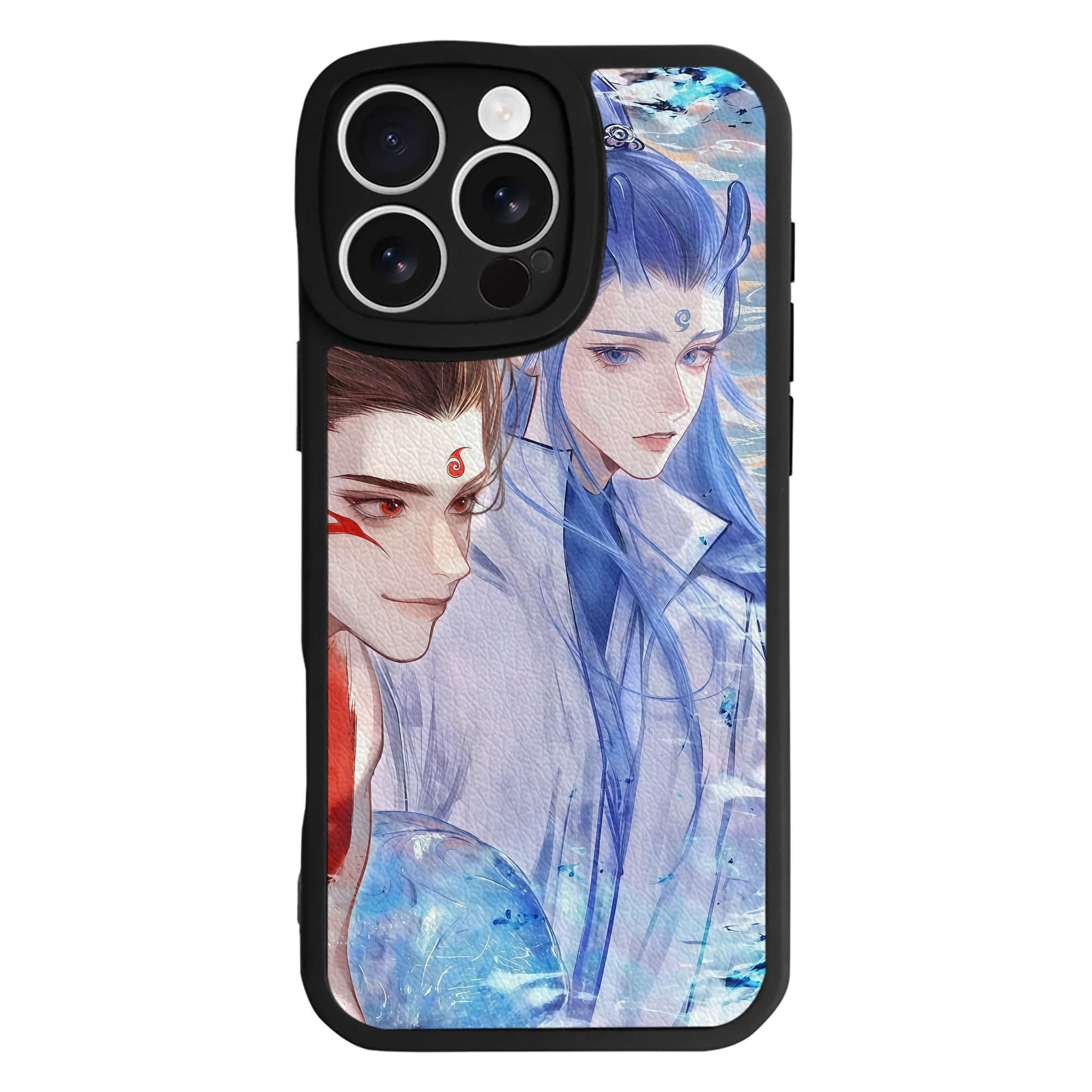 （画像用） Ne Zha 2 ナタ 魔童の大暴れ 【iPhone 16シリーズ対応】シリコンスマホケース（レザー調） 材質：シリコン